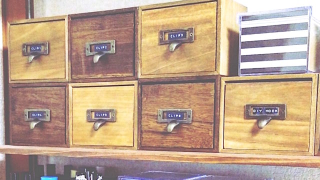 100均の木箱でDIYした収納