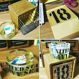 100均DIYで作った小物収納のまとめ写真