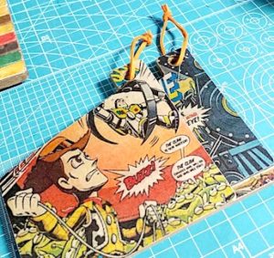 100均のデコパージュ液で作ったトイストーリーのコースター