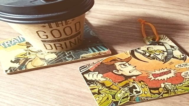 デコパージュで作ったコースター
