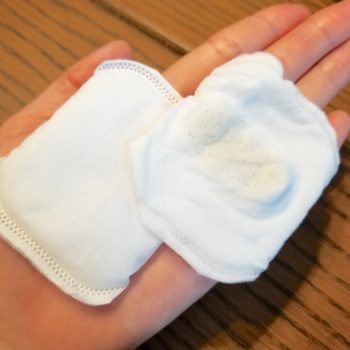 無印良品の拭き取り化粧水で拭いたコットン