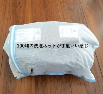 100均の洗濯ネットに入れたエルゴの抱っこ紐