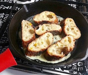 ニトスキでフレンチトーストを焼く
